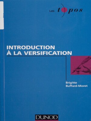 cover image of Introduction à la versification